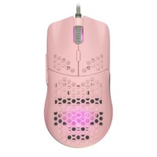 Mouse Óptico, Game Factor, MOG601-PK, USB, RGB, Rosa