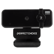 PERFECT CHOICE - Cámara WEB, Perfect Choice, PC-320500, 1080p, Autoenfoque, USB, Negro