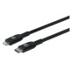 Cable de Datos, Manhattan, 394192, Lightning a USB C, 50 cm, Negro