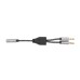 MANHATTAN - Cable de Audio, Manhattan, 356121, Adaptador 2 a 1 plug, 3.5 mm, Micrófono y Audio, 15 cm