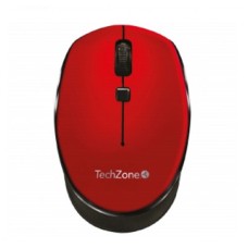 TECHZONE - Mouse Óptico, TechZone, TZ19MOU01-INAR, USB, Rojo
