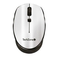 TECHZONE - Mouse Óptico, Techzone, TZ19MOU01-INAPL, USB, Inalámbrico, Plateado