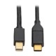 Cable de Video, Tripp Lite, U444-006-MDP, USB C a Mini DP, 4k, 1.83 m, 60 Hz, Negro