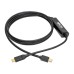 TRIPPLITE - Cable de Video, Tripp Lite, U444-006-MDP, USB C a Mini DP, 4k, 1.83 m, 60 Hz, Negro