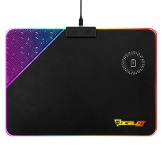Mouse Pad, Ocelot Gaming, OMPR01, RGB, Inalámbrico, USB
