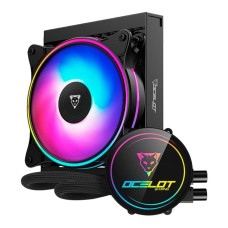 OCELOT GAMING - Disipador, Ocelot Gaming, OEL120, Enfriamiento Liquido, 120 mm, RGB, Intel, AMD