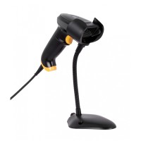 Lector de Código de Barras, TechZone, TZBESC3, Bidireccional, USB, Base Ajustable