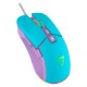 Mouse, Ocelot Gaming, OCM CANDY BLUE, Alámbrico, RGB, 7 Botones, Azul, 7200 DPI