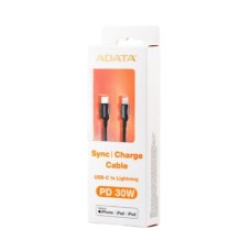 ADATA - Cable de Datos, Adata, AMFICPL-1M-CBK, USB C, Lightning, 1 m, Negro