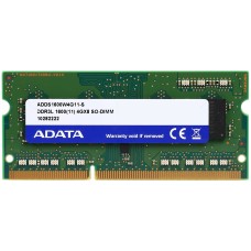 ADATA - Memoria RAM, Adata, ADDS1600W4G11-S, DDR3L, 1600 MHz, 4 GB, SODIMM