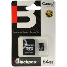 Memoria Mico SDXC, Blackpcs, MM10101-64, 64 GB, Clase 10