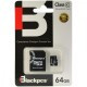 Memoria Mico SDXC, Blackpcs, MM10101-64, 64 GB, Clase 10