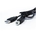 VORAGO - Cable USB 2.0, Vorago, CAB-104, USB A, USB B, 1.5 m, Bolsa