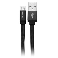 VORAGO - Cable USB, Vorago, CAB-212-BK, USB A, Micro USB, 2 m, Negro