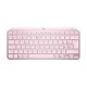Teclado, Logitech, 920-010478, USB C, Bluetooth, Inalámbrico, Iluminado, Rosa, Mini