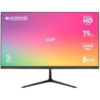 Monitor LED, Acteck, AC-933841, 23.8 Pulgadas, 1080p, 75 Hz, 5 ms, Negro Monitor LED, Acteck, AC-933841, 23.8 Pulgadas, 1080p, 75 Hz, 5 ms, Negro