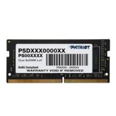 Memoria RAM, Patriot, PSD34G1600L81S, SODIMM, DDR3L, 4 GB, 1600 MHz