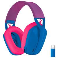 Audífonos con Micrófono, Logitech, 981-001061, G435, LIGHTSPEED, Inalámbrico, USB, Bluetooth, Azul