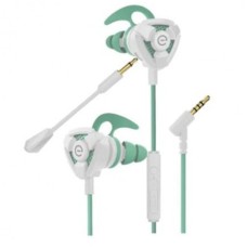 PERFECT CHOICE - Audífonos con Micrófono, Perfect Choice, EL-995708, 3.5 mm, 1.2 m, Desmontable, Blanco, Verde
