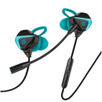 Audífonos con Micrófono, Vortred, V-930624, 3.5 mm, Alámbrico, Control de Volumen, Negro, Azul
