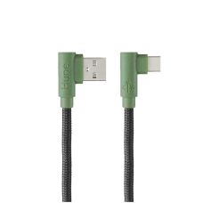 HUNE - Cable USB 2.0, Hune, ATACCCA317BOS, USB A, USB C, 1.2 m, Hieda Bosque, Verde