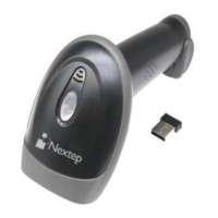 Lector de Códigos de Barra, Nextep, NE-503I, USB, Inalámbrico, 1D, 2D, Con Base, Negro