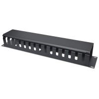 Organizador de Cables, Intellinet, 716062, Horizontal, Rack, 19 Pulgadas, 2 U, Metálico Organizador de Cables, Intellinet, 716062, Horizontal, Rack, 19 Pulgadas, 2 U, Metálico