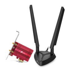 TPLINK - Tarjeta de Red, TP-Link, Archer TXE75E, WiFi 6, 6 GHz, 5 GHz, 2.4 GHz, Bluetooth, 2 Antenas