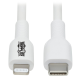 Cable USB, Tripp-Lite, M102-01M-WH, USB C, Lightning, 1 m, Blanco