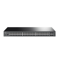 Switch Administrable, TP-Link, TL-SG3452X, 48 Puertos, Gigabit, Capa 2, 4 SFP+, Consola, Omada, Rack, 1U