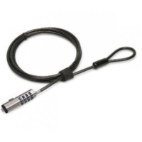 Candado para Laptop, Brobotix, 6000298, Combinación, 1.80 m, Negro, Plateado, PVC, Zinc