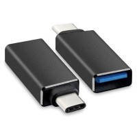 Adaptador USB 3.0, Brobotix, USB A a USB C, Negro
