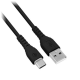 Cable USB 3.0, Brobotix, 6001776, USB A, USB C, PVC, 1 m, Negro