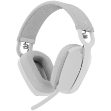 LOGITECH - Audífonos con Micrófono, Logitech, 981-001218, Diadema, Zone Vibe 100, Inalámbrico, Bluetooth, Blanco, USB, Recargable