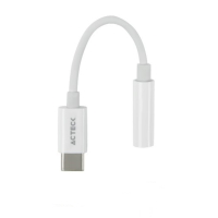 Adaptador de Audio, Acteck, AC-934831, AA405, USB C a Auxiliar 3.5 mm, 11 cm, Blanco Adaptador de Audio, Acteck, AC-934831, AA405, USB C a Auxiliar 3.5 mm, 11 cm, Blanco