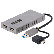 STARTECH.COM - Docking Station, StarTech, 107B-USB-HDMI, USB 3.0, 2 Pantallas, HDMI, 11 cm, Negro