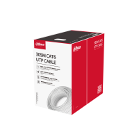 Cable de Red, Dahua, DH-PFM920I-6UN-C-100, UTP, CAT6, Bobina, 100 m, Cobre, Blanco, Retardante de flama Cable de Red, Dahua, DH-PFM920I-6UN-C-100, UTP, CAT6, Bobina, 100 m, Cobre, Blanco, Retardante de flama