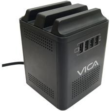 VICA - Regulador de Voltaje, Vica, CONNECT 800, 800 VA, 400 W, 4 Tomas NEMA 5-15R, 4 Puertos USB