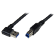 Cable USB 3.0, StarTech, USB3SAB1MRA, 1 m, USB A, USB B, Angulo Derecho, Negro