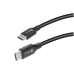 GETTTECH - Cable USB, Getttech, GCU-UCQC-01, USB C, 2 m, 3 A, Negro
