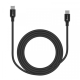 Cable USB, Getttech, GCU-UCQC-01, USB C, 2 m, 3 A, Negro