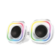 Bocina, Balam Rush, BR-937023, GLIMM QUAD BG555, Bluetooth, 10W, RGB, blanco