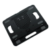 ACTECK - Base Enfriadora, Acteck, AC-936170, FROOST PRIME BE225, 17 pulgadas, 8 Niveles, Giratoria, Antiderrapante, Porta celular, Negro