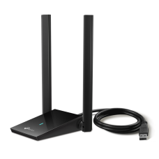 Adaptador de Red, TP-Link, ARCHER TX20U PLUS, AX1800, WiFi 6, 2 Antenas, USB 3.0, Negro