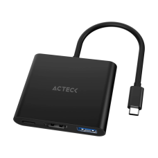 Adaptador de Video, Acteck, AC-937092, Shift Plus AH445, USB C, HDMI, 100 W, Negro