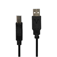 Cable USB 2.0, Vorago, CAB-AB018, USB A a USB B, 1.8 m, Negro