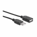 MANHATTAN - Cable USB 2.0, Manhattan, 338653, Exntesión, 1.8 m, Negro