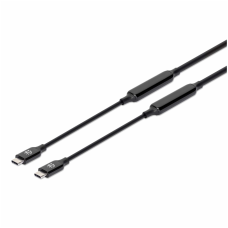 MANHATTAN - Cable USB C, Manhattan, 355964, USB 3.2 Gen 2, 3 m, Activo, Negro