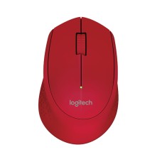 LOGITECH - Mouse Óptico, Logitech, 910-004286, M280, Inalámbrico, Rojo