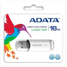 Memoria USB 2.0, Adata, AC906-16G-RWH, 16GB, Blanco